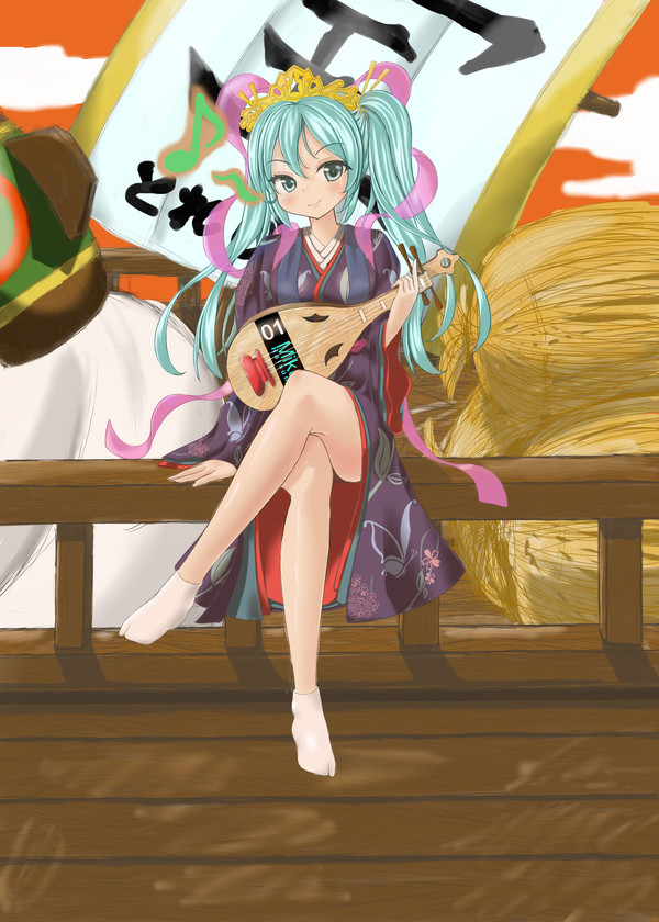 笑う門には福来たる。「初音ミク 弁財天ver.」