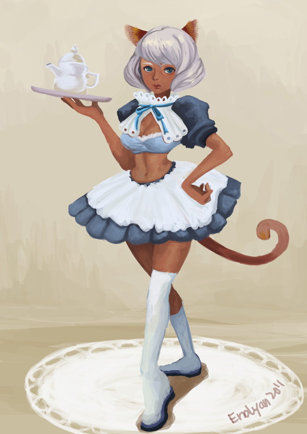 メイド喫茶 練習