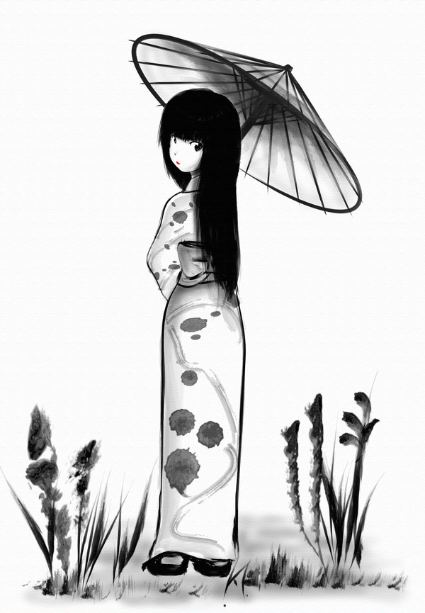 日傘少女