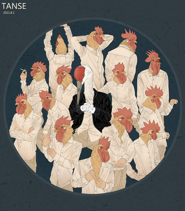 鹤立鶏群