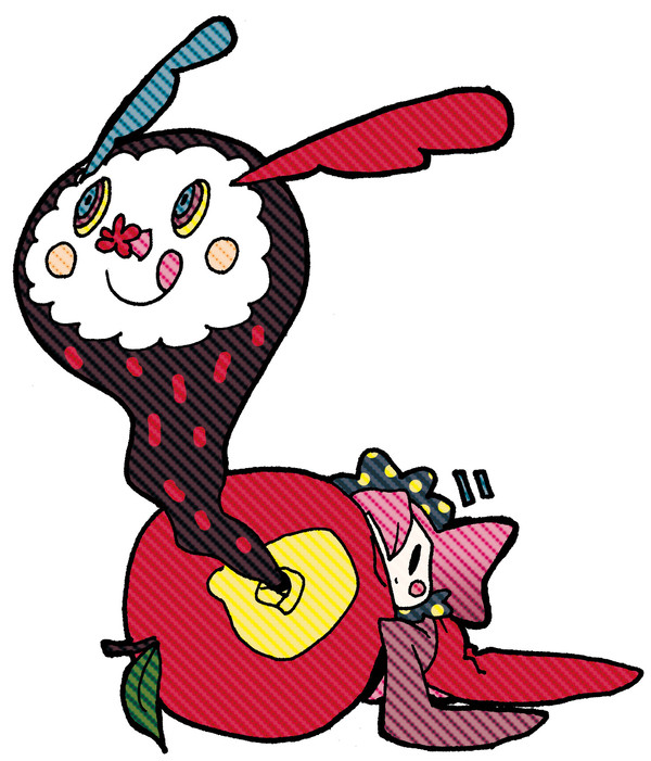 りんごもぐもぐ