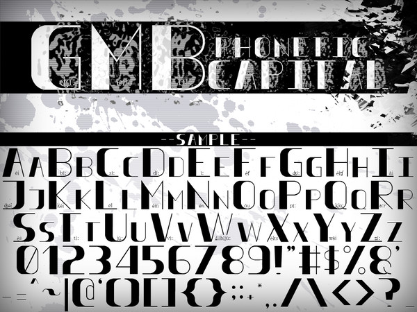 フリーフォント／GMB phonetic CAPITAL.ttf