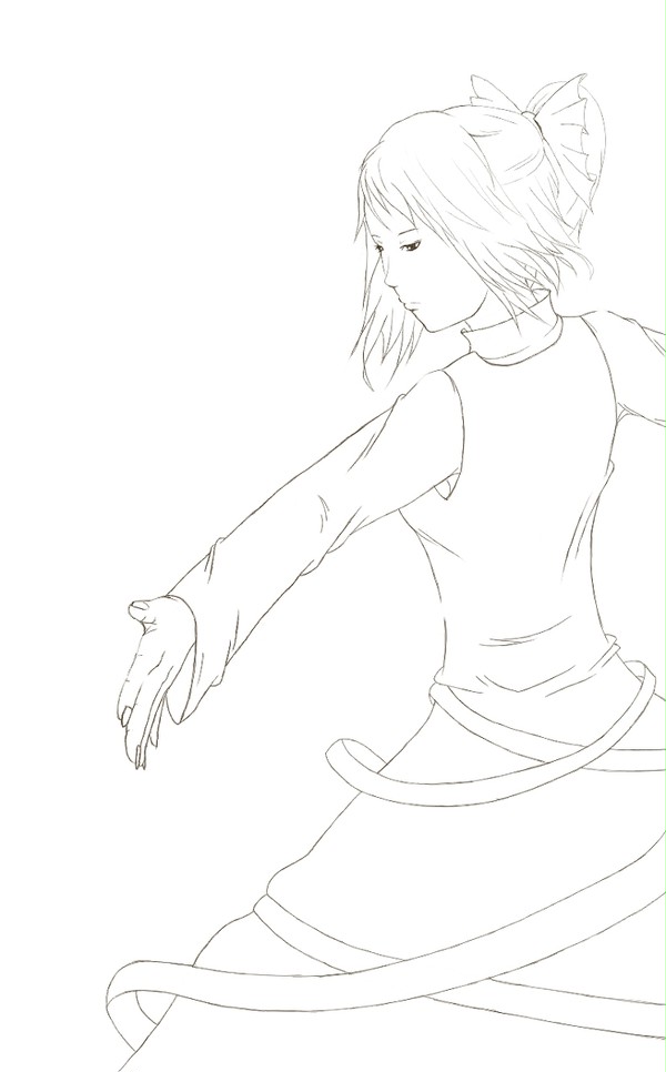 ヤマメ（線画）