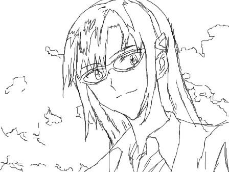 マリ　ストレート　落書き