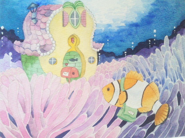 海の中の郵便屋さん