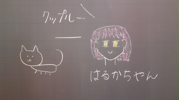 黒板に書いてみた。