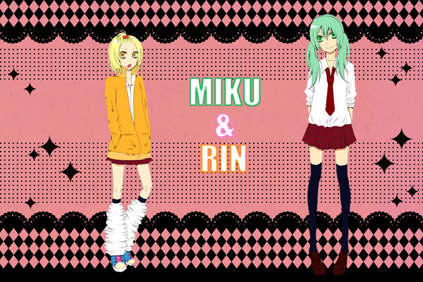 「リンとミク」塗らせていただきました