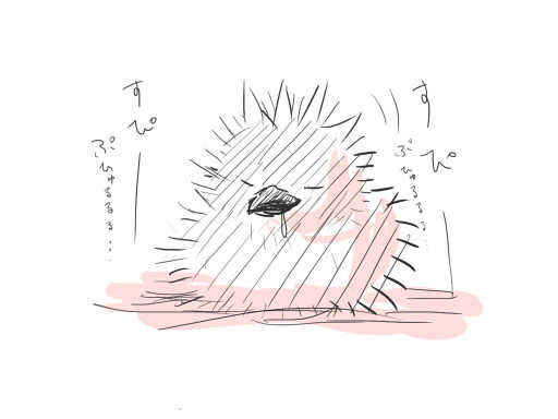 手乗りキッス落書き２