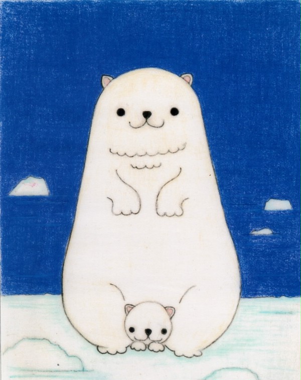 しろくまおやこ