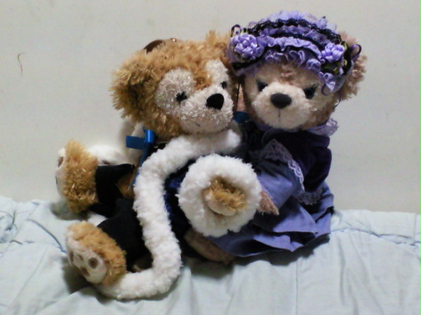 冬のくまと菫のくま姫