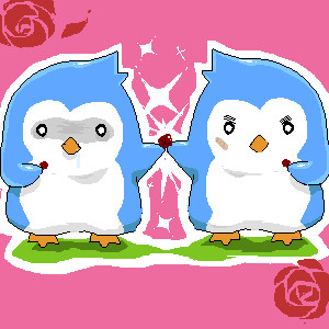 梅干を分け合うんだ
