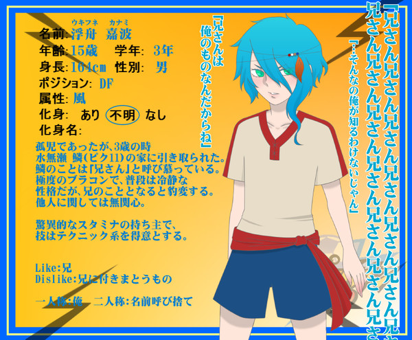 【ぴくGO】浮舟 嘉波【キャラシ】