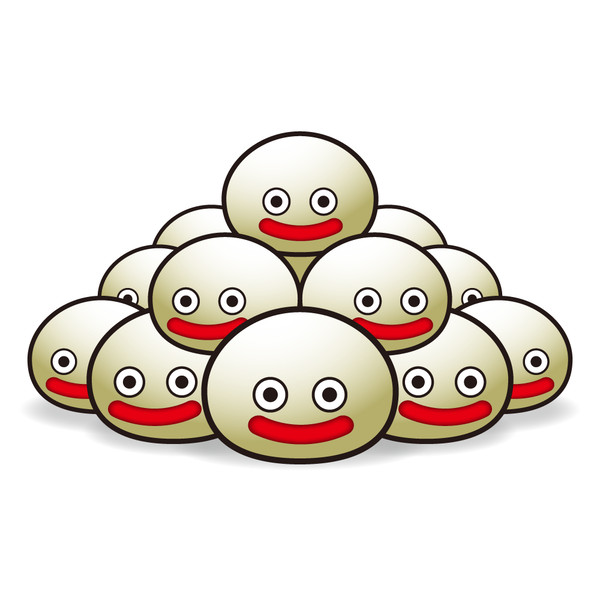 なんとツキミンがおきあがりなかまになりたそうにこちらをみている！