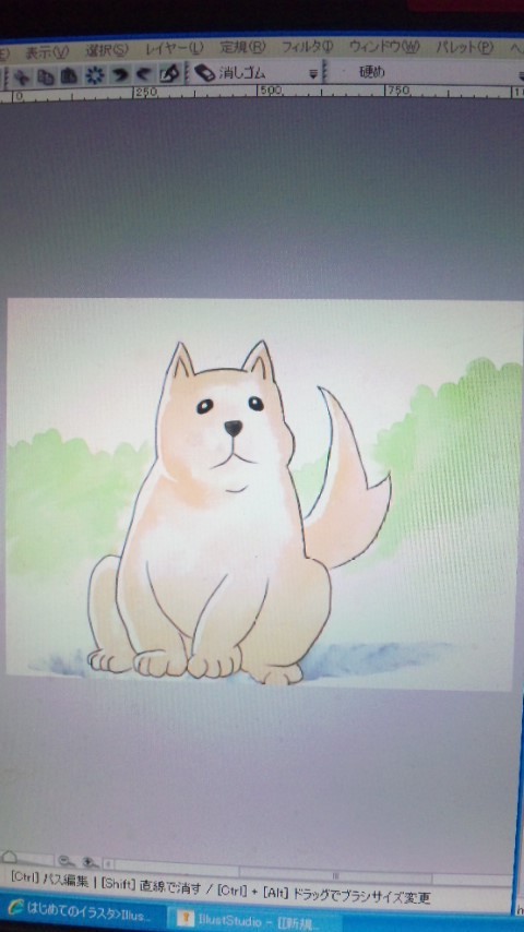 見本通りに描いたのにこのカ○パラみたいな犬は一体・・・