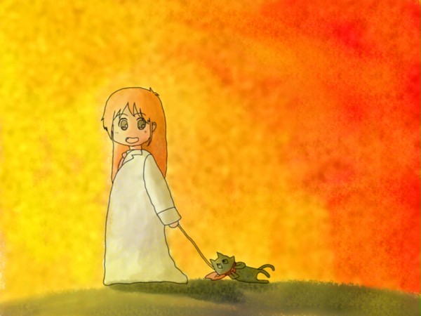 はかせと阪本さんのさんぽ・・・？