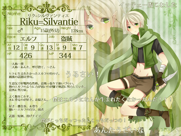 【ぴくゆる】リク=シルヴァンティエ【盗賊】