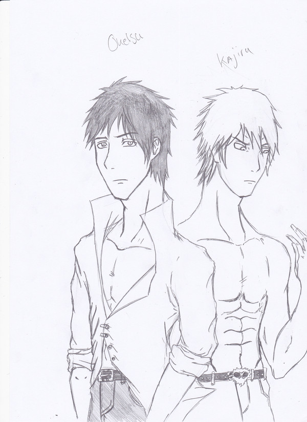 Oketsu and Kajiru - Sketch.