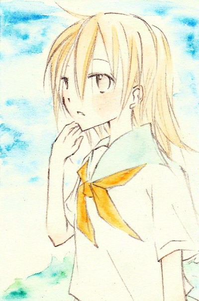 夏服少女。
