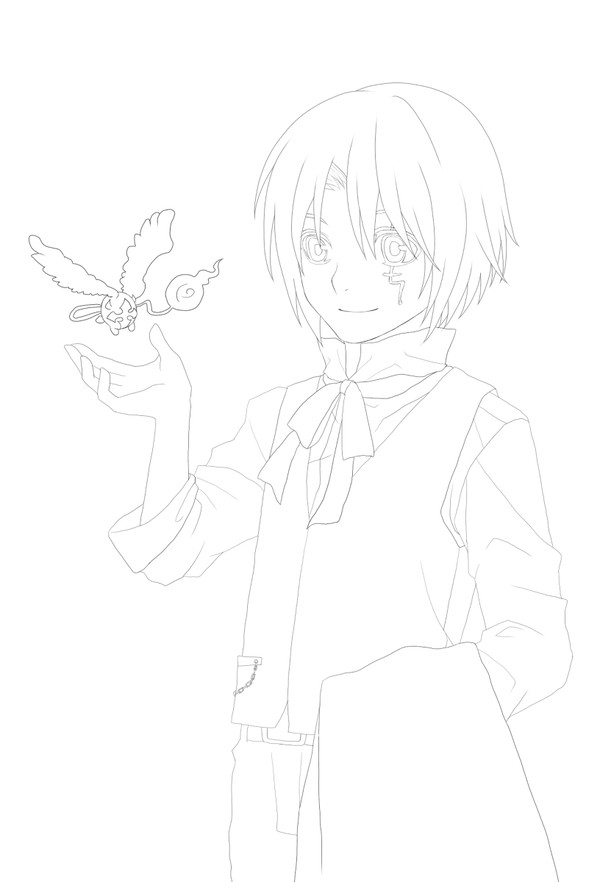 アレンの線画。