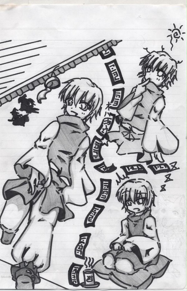 自分の小説のオリキャラを友人が描いてくれたようです
