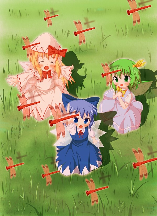 蜻蛉舞う、赤い秋