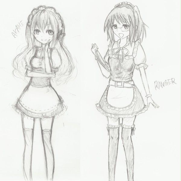 ふたりで描いた ふたりのメイドさん