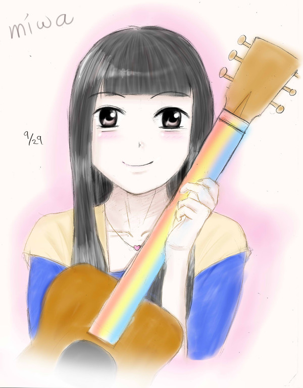 miwaさんを描きました