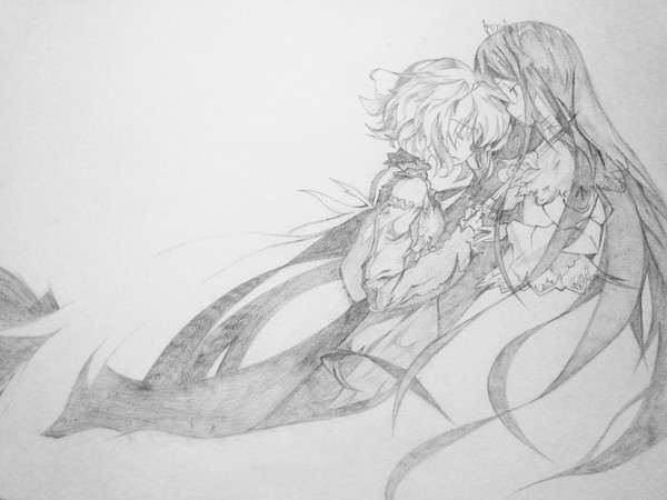 シャーペンで描いてみた　カタハネより
