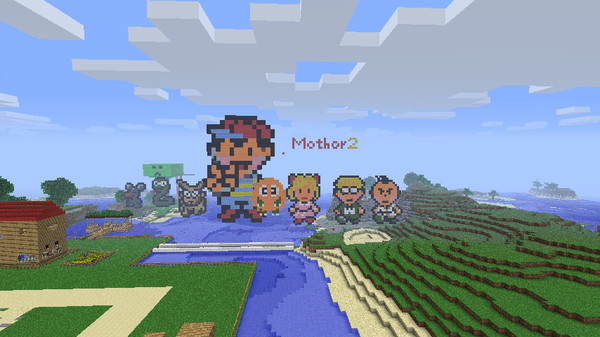 【マインクラフト】Mother2～メインキャラ～【ドットアート】