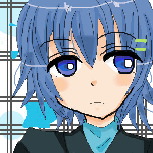 青い子