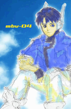 in the blue sky