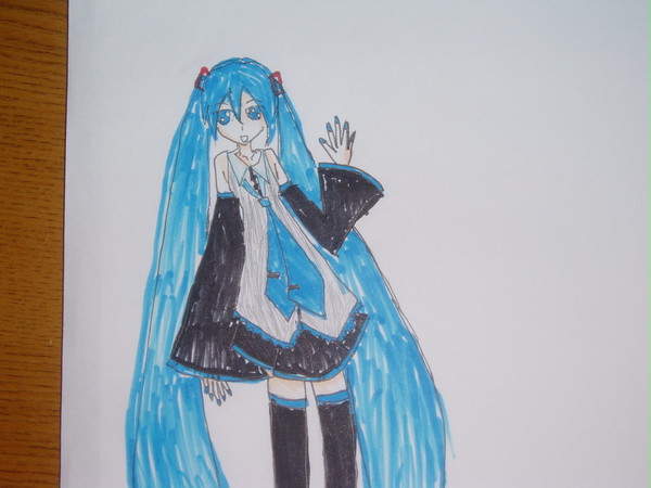 初音さん描いてみた