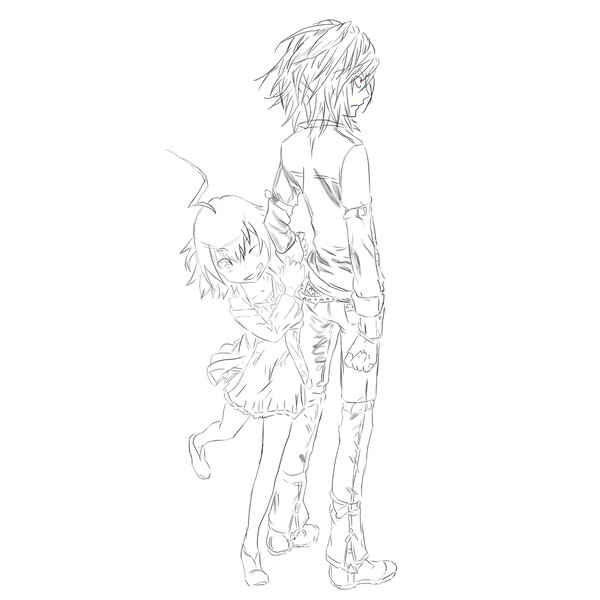 通行止め　模写