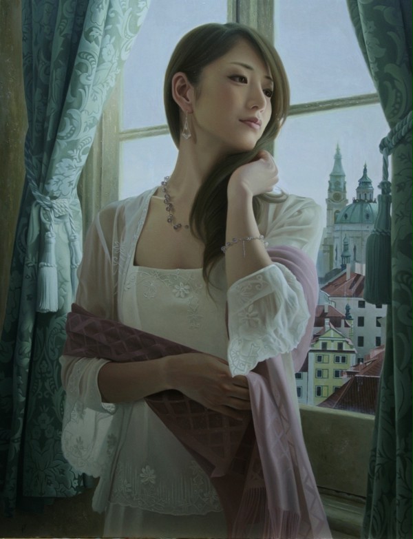 「窓辺にて」