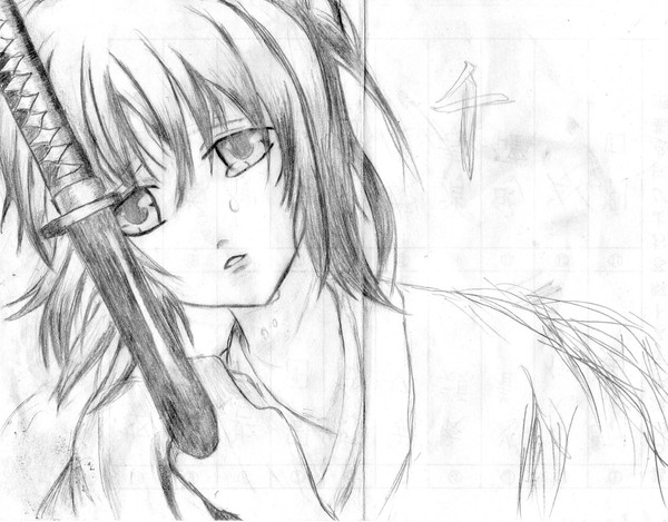 薄桜鬼ち。。。千鶴【落書き】