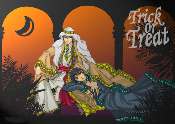 仮装コンユで砂漠のHalloween