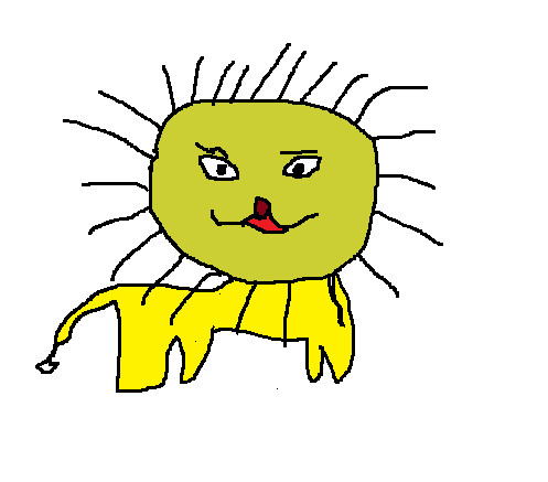 見ないで描いた「ダンディライオン」