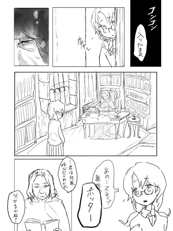 [ハリポタ]ポタ子をめぐってセブルスとシリウスが争うらしい漫画