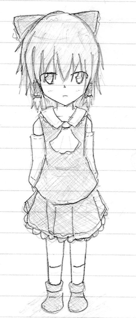 霊夢?を描いてみましたけど……?