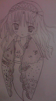 幼い霊を描いてみた