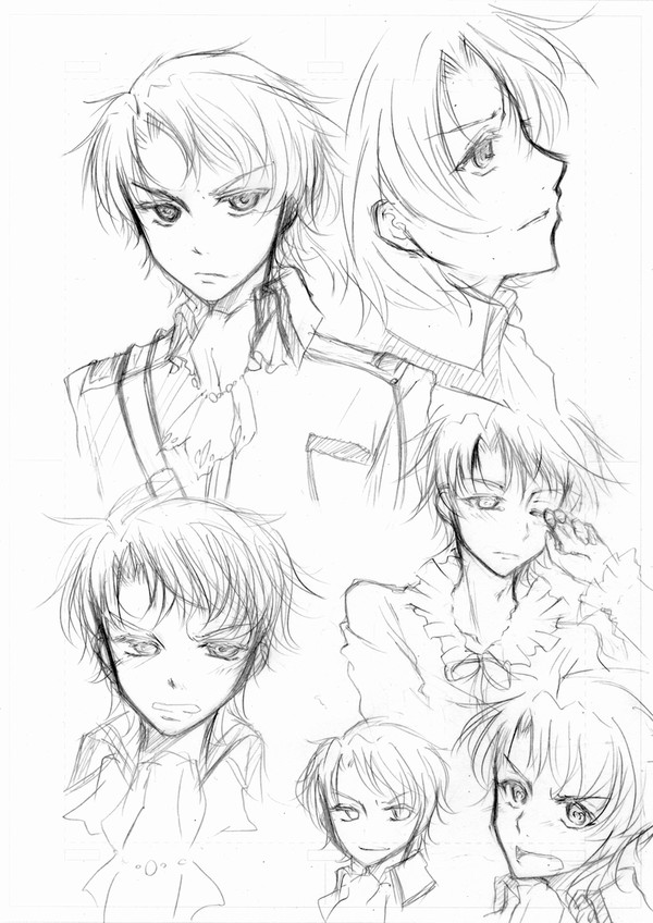 ヴォルフ落描き