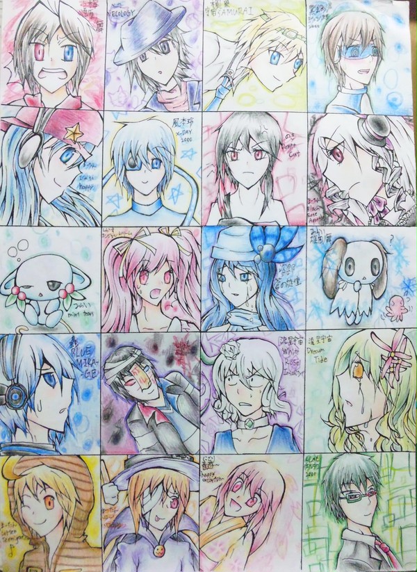 曲擬人化絵師×14