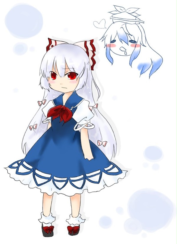 もこたんはけーねさんの服をきた