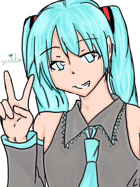 目潰しではない。ピースサインだ。