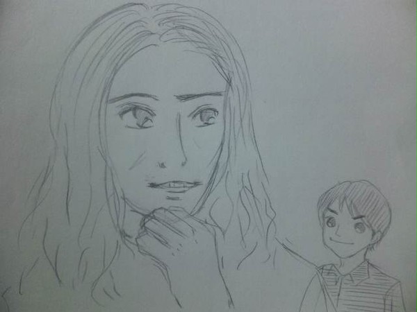 初描き