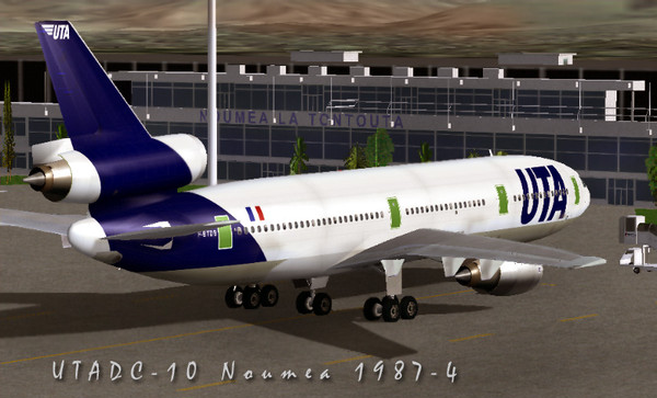 UTA DC-10 　1987年　ニューカレドニアにて