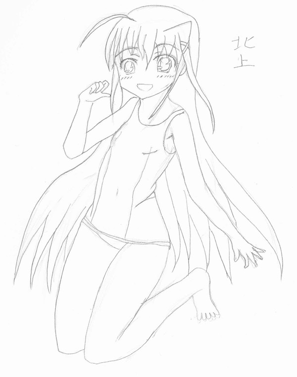 リインフォースⅡ　でスク水模写～～～～