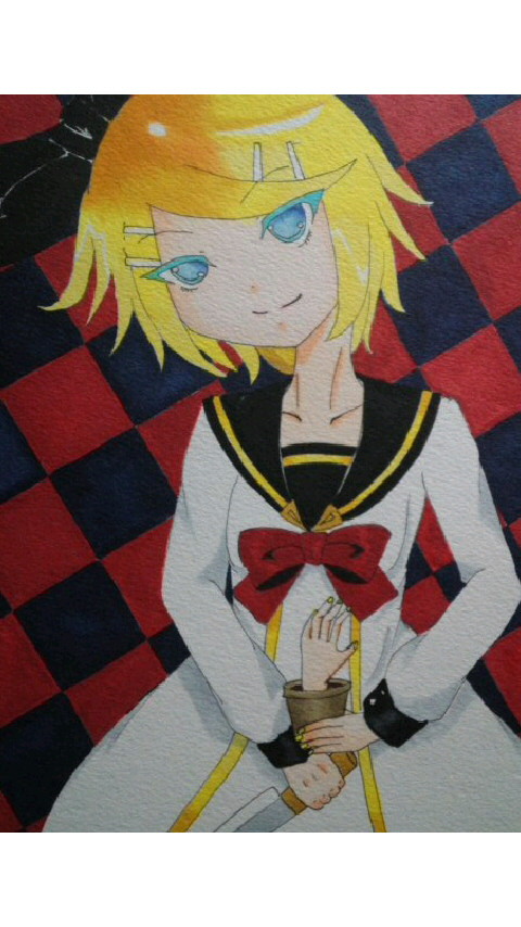 恐怖ガーデン風な絵を描いてみた。