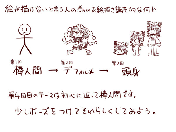 【講座】絵が描けないと言う人の為のお絵描き講座的な何か【基礎④】