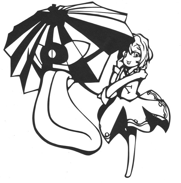 切り絵こがさ
